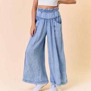 FLOWY PANTS TENCEL LIGHTWEGHT S M L NWT DOE & RAE